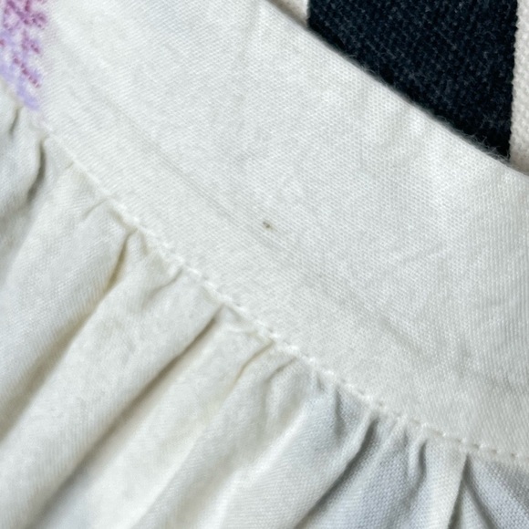 J. Jill Barley Multi Sz XL Cotton Blend Boho Oversized Split-Neck Top - Picture 7 of 12